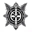 Chi Rho Alpha Omega tattoo design idea