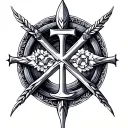 Chi Rho Alpha Omega tattoo design idea