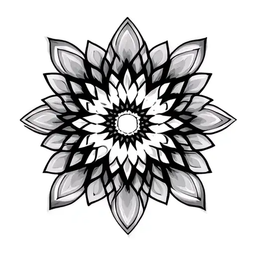 Mandala Geometric tattoo design idea