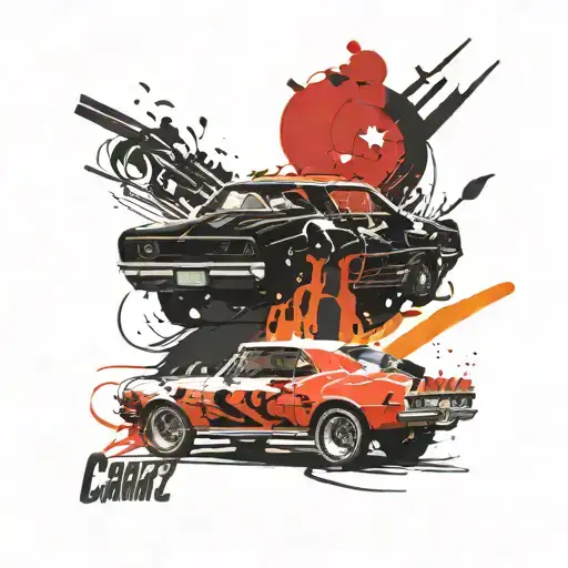 1967 camaro tattoo design idea
