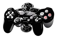 dopamine molecule and video games tattoo design idea