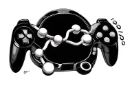 dopamine molecule and video games tattoo design idea