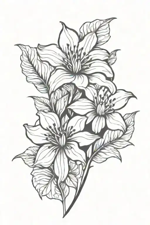 belladonna poison flower tattoo design idea