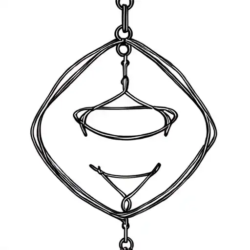 chastity cage tattoo design idea