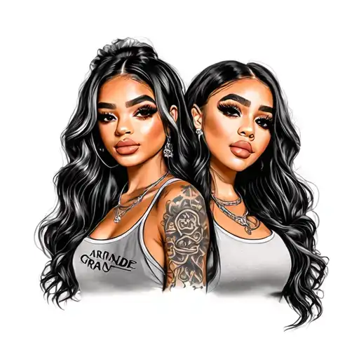 Ariana grande gang tattoo design featuring tattoo design idea