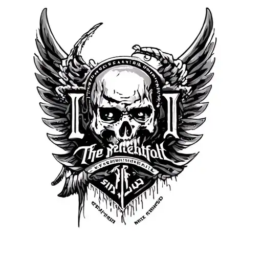 sleeve with avenged sevenfold logo, Slipknot, the beatles, led zeppelin, blink 182 on it  tattoo design idea