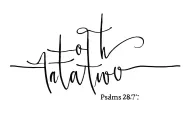 Psalms 28:7 tattoo design idea