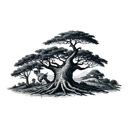 Baobab tattoo design idea