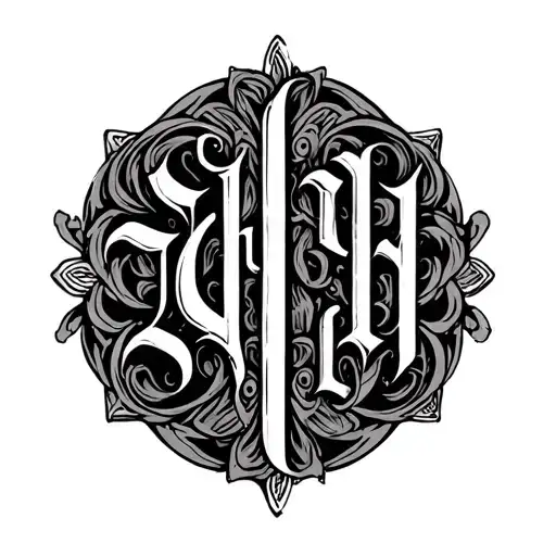 Two Word Ambigram Generator tattoo design idea