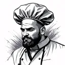 Chef tattoo design idea