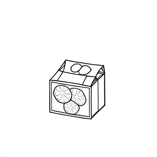 Juice boxes tattoo design idea