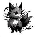 vulpix tattoo design idea