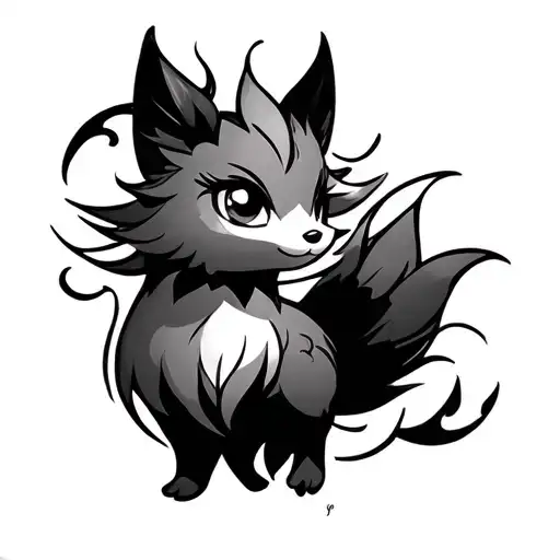 vulpix tattoo design idea