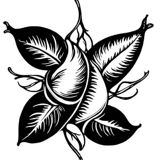 two peas in a pod tattoo design idea