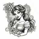 Disney Princess tattoo design idea