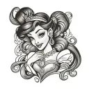 Disney Princess tattoo design idea