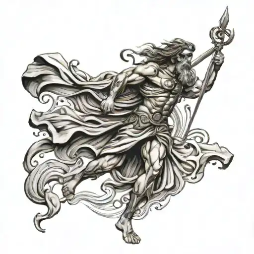 ulysses the greek the odyssey full length tattoo design idea