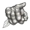 Fist tattoo design idea