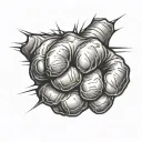 Fist tattoo design idea