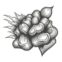 Fist tattoo design idea