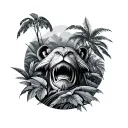 Rainforest tattoo design idea