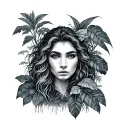 Rainforest tattoo design idea