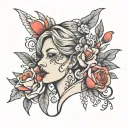 heartbreak mother tattoo design idea