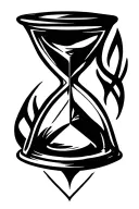 celtic hourglass made of triangles tattoo design idea