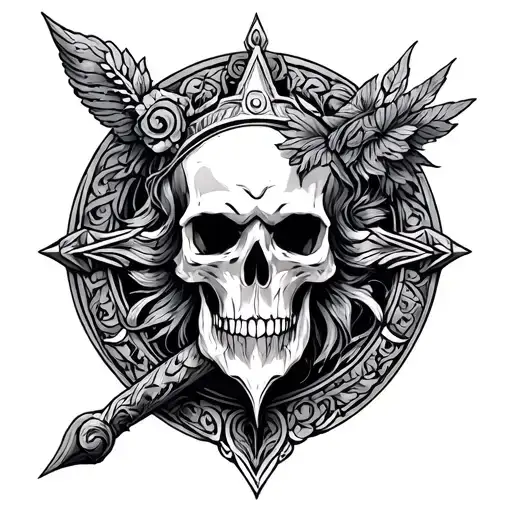 Anglo Saxon tattoo design idea