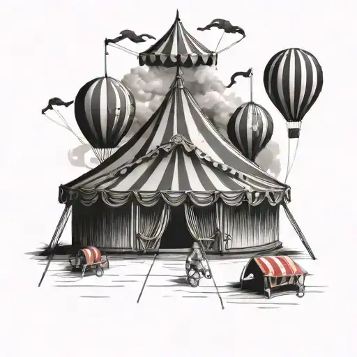 Circus Tent tattoo design idea