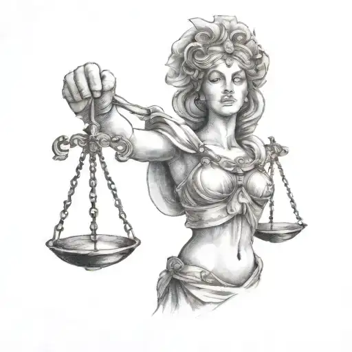 Themis tattoo design idea