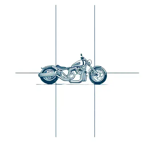 motorcycles and heartache  tattoo design idea