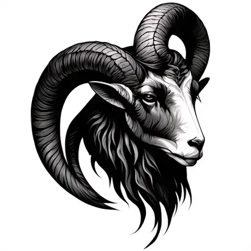 Aries in the interweaving with Libra tattoo design idea