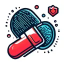 "AiMedicineReviews " “Create a modern, minimal logo for a YouTube channel named AI Medicine Reviews.Design a clean pill or capsule icon comb tattoo design idea