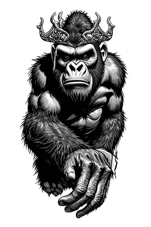 king kong tattoo design idea
