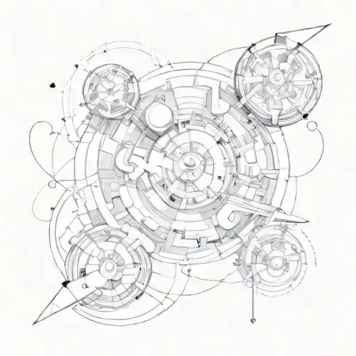 an object in motion stays in motion tattoo design idea