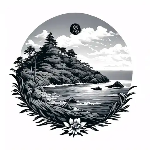 azores islands tattoo design idea