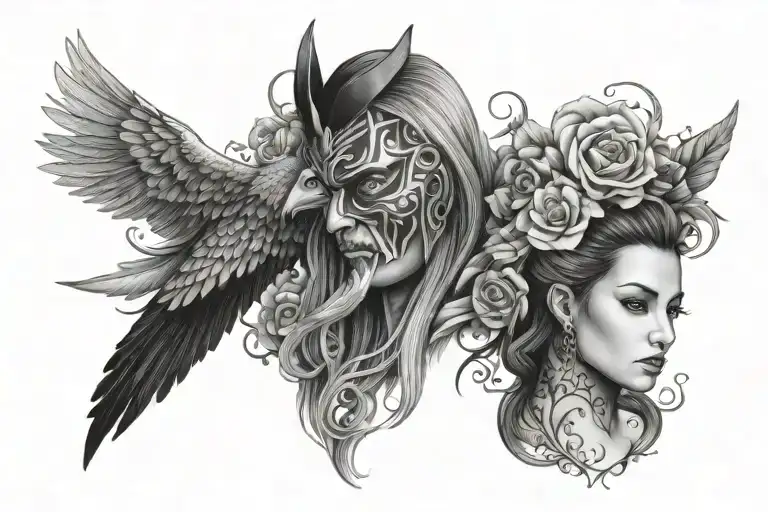 Trisha & Fabian tattoo design idea