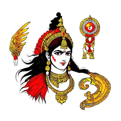mahabharat tattoo design idea