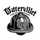 fire department helmet with 53 in the middle Watervliet fire department tattoo design idea