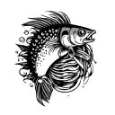 Fishing lure tattoo design idea