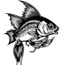 Fishing lure tattoo design idea