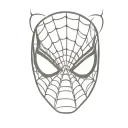 spiderman mask tattoo design idea