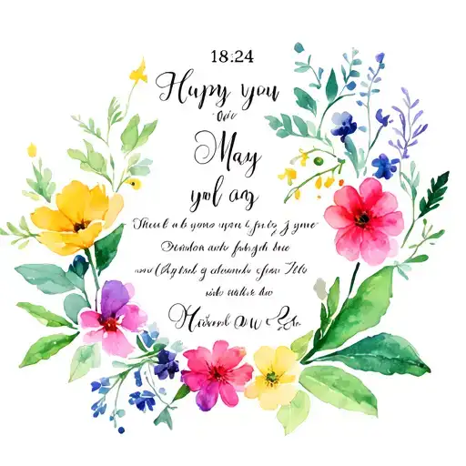 proverbs 18:24 in script with April and May birth flower tattoo design idea