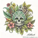 adhd tropical plants imbalance wiccan all or nothing depression anxiety  tattoo design idea