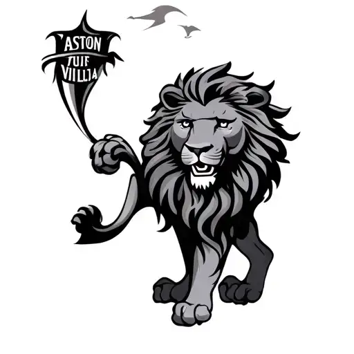 Aston Villa Lion tattoo design idea