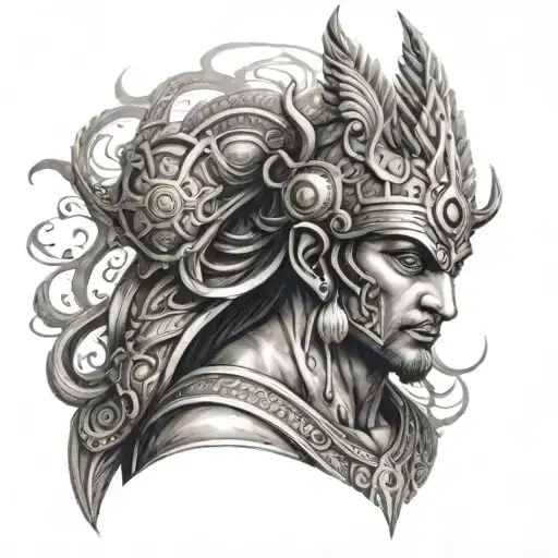 veer abhimanyu tattoo design idea