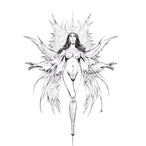 Uriel, Gemini, Saltillo tattoo design idea