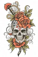 mind good luck tattoo design idea