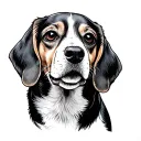 Beagle tattoo design idea